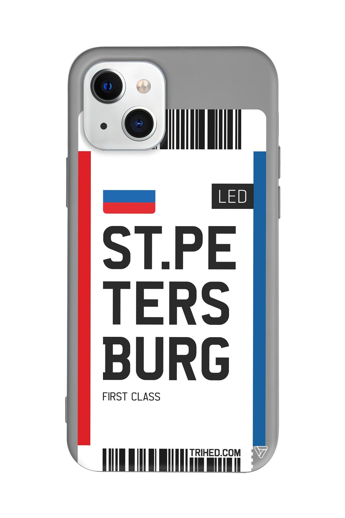 ST. Petersburg Bileti Lansman Model İçi Kadife Silikon Telefon Kılıfı