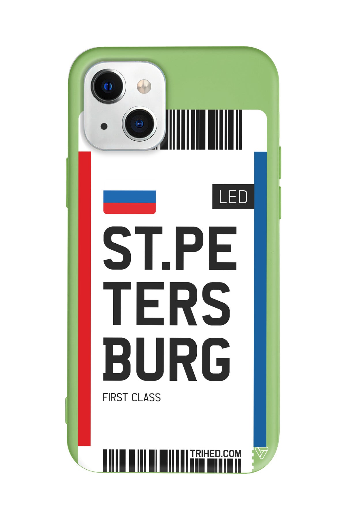 ST. Petersburg Bileti Lansman Model İçi Kadife Silikon Telefon Kılıfı – Plus Serisine Özel