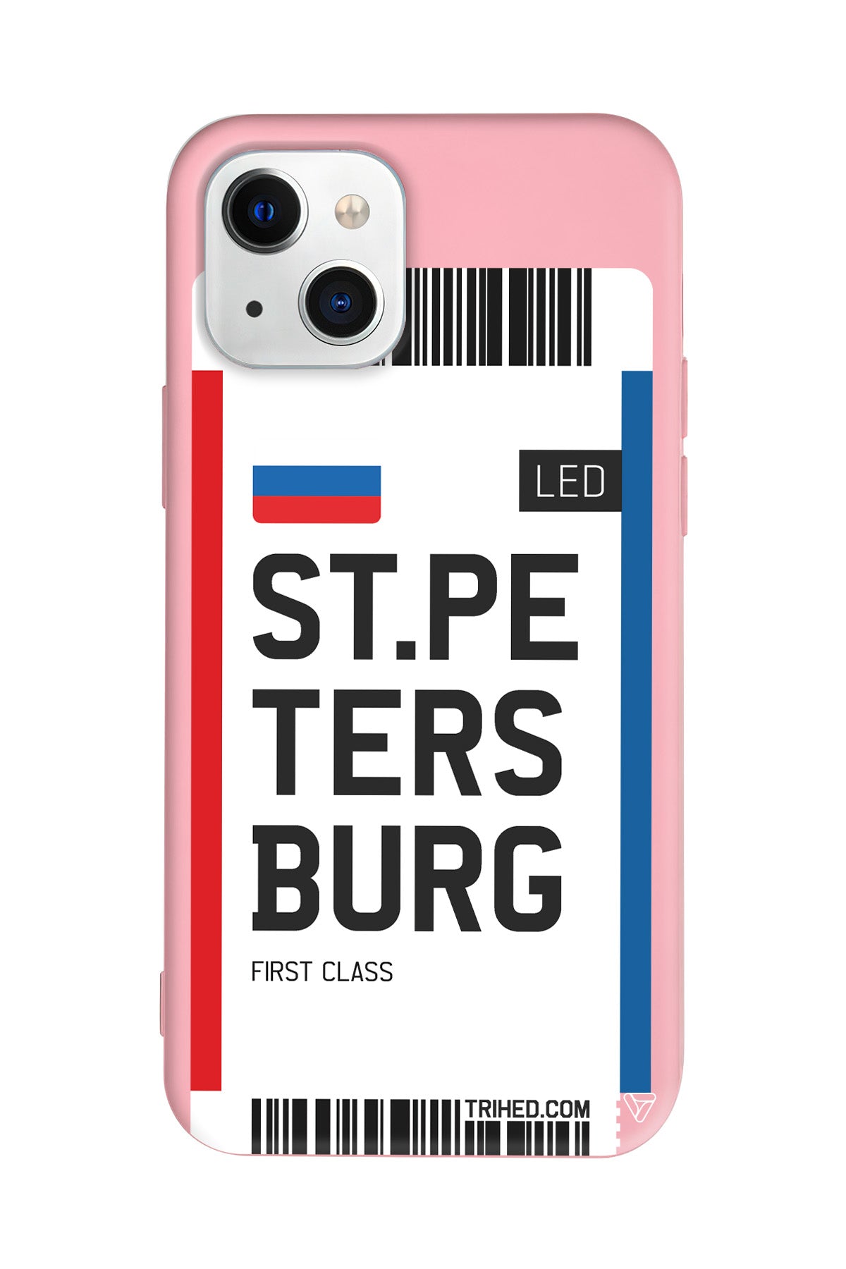 ST. Petersburg Bileti Lansman Model İçi Kadife Silikon Telefon Kılıfı – Plus Serisine Özel