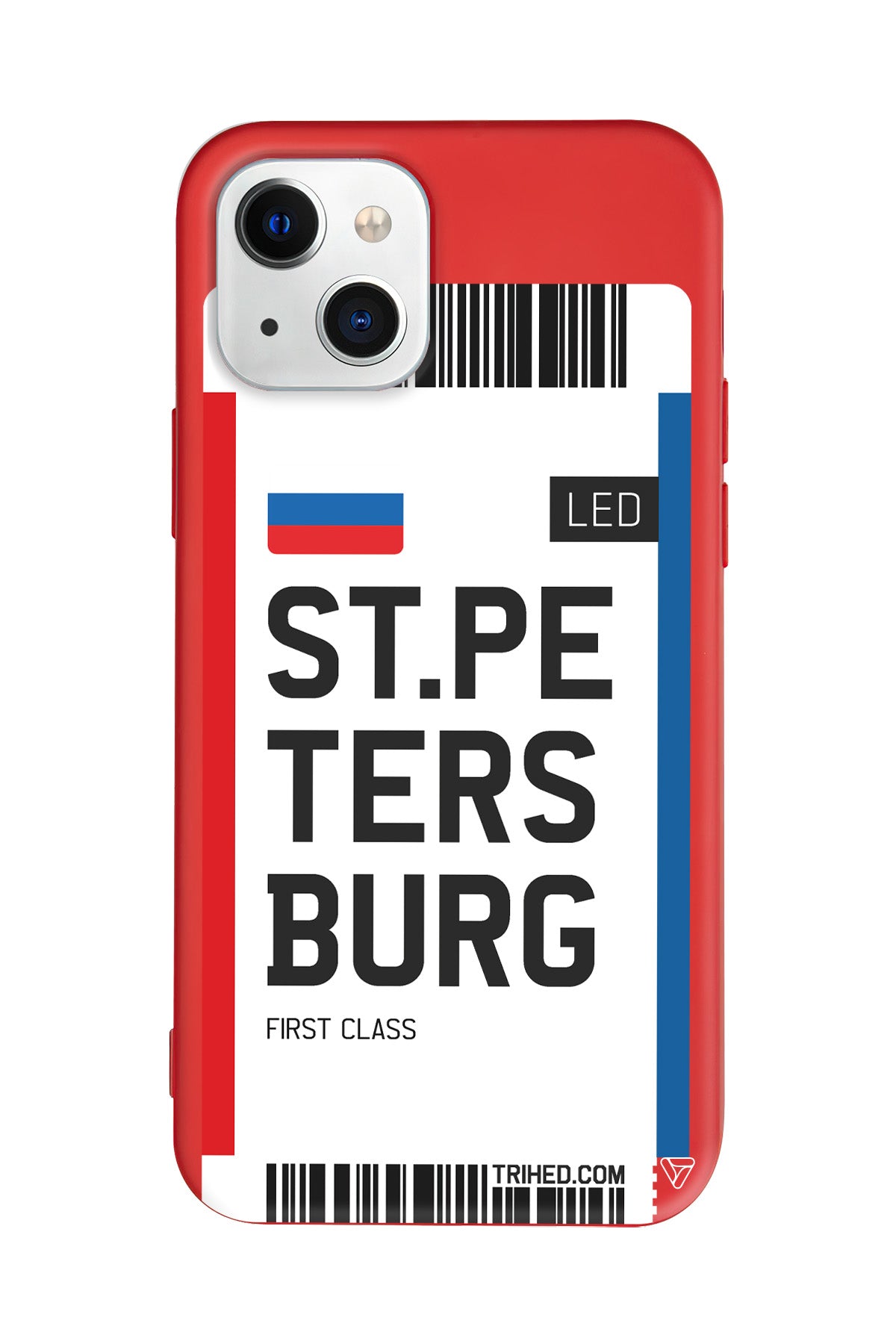 ST. Petersburg Bileti Lansman Model İçi Kadife Silikon Telefon Kılıfı – Plus Serisine Özel