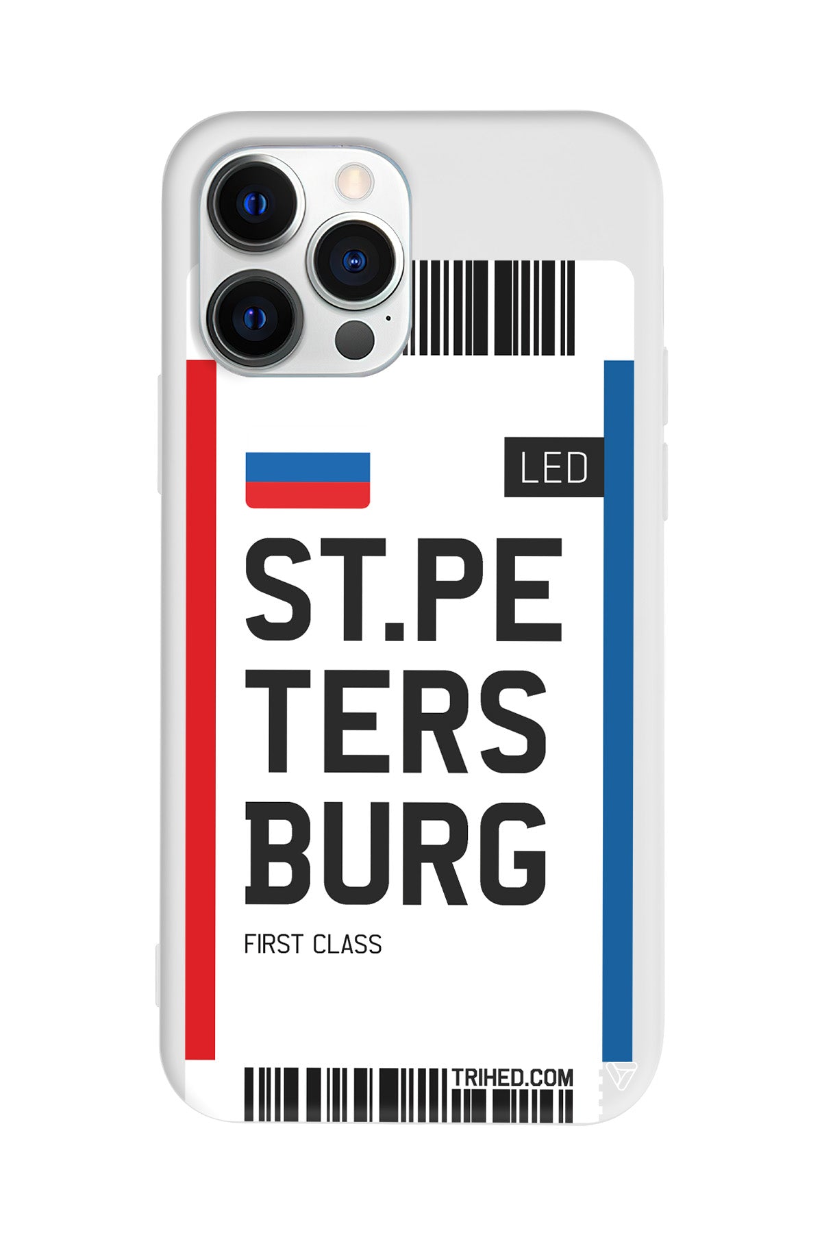 ST. Petersburg Bileti Lansman Model İçi Kadife Silikon Telefon Kılıfı