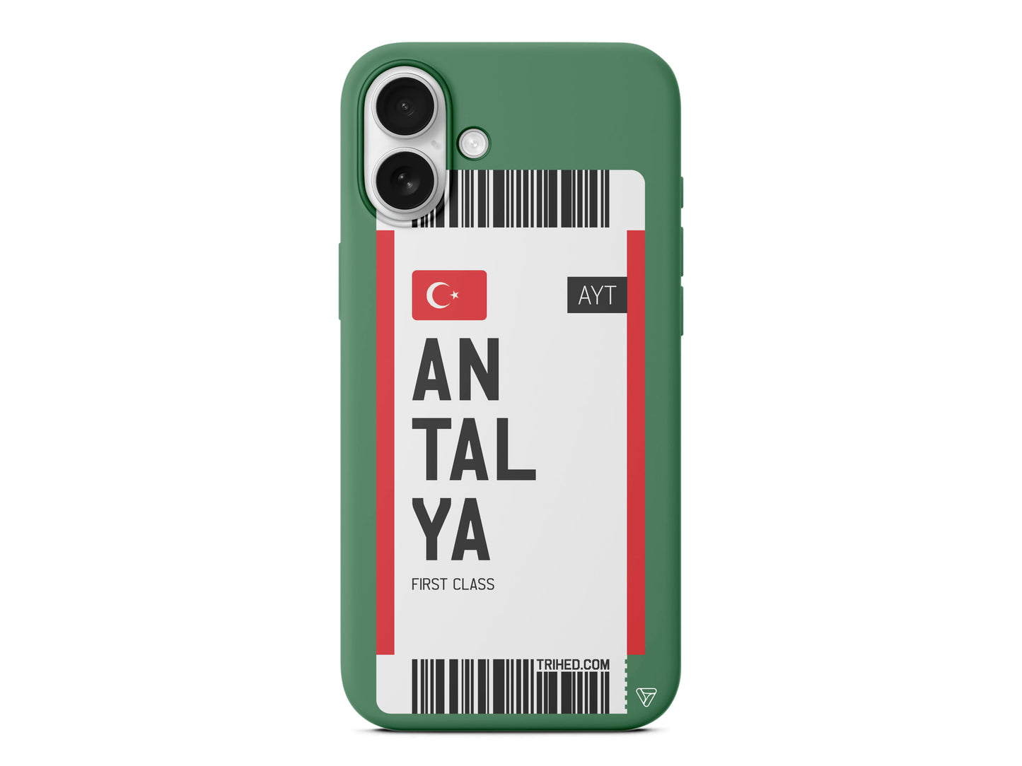 Antalya Bileti Lansman Model İçi Kadife Silikon Telefon Kılıfı – Plus Serisine Özel