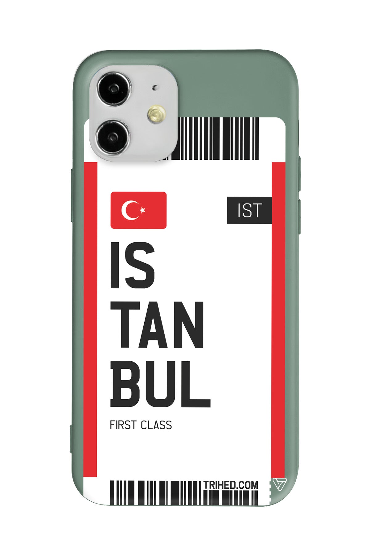 İstanbul Bileti Lansman Model İçi Kadife Silikon Telefon Kılıfı