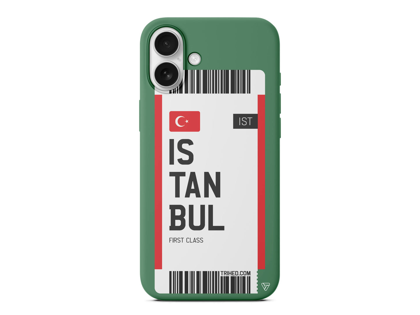 İstanbul Bileti Lansman Model İçi Kadife Silikon Telefon Kılıfı