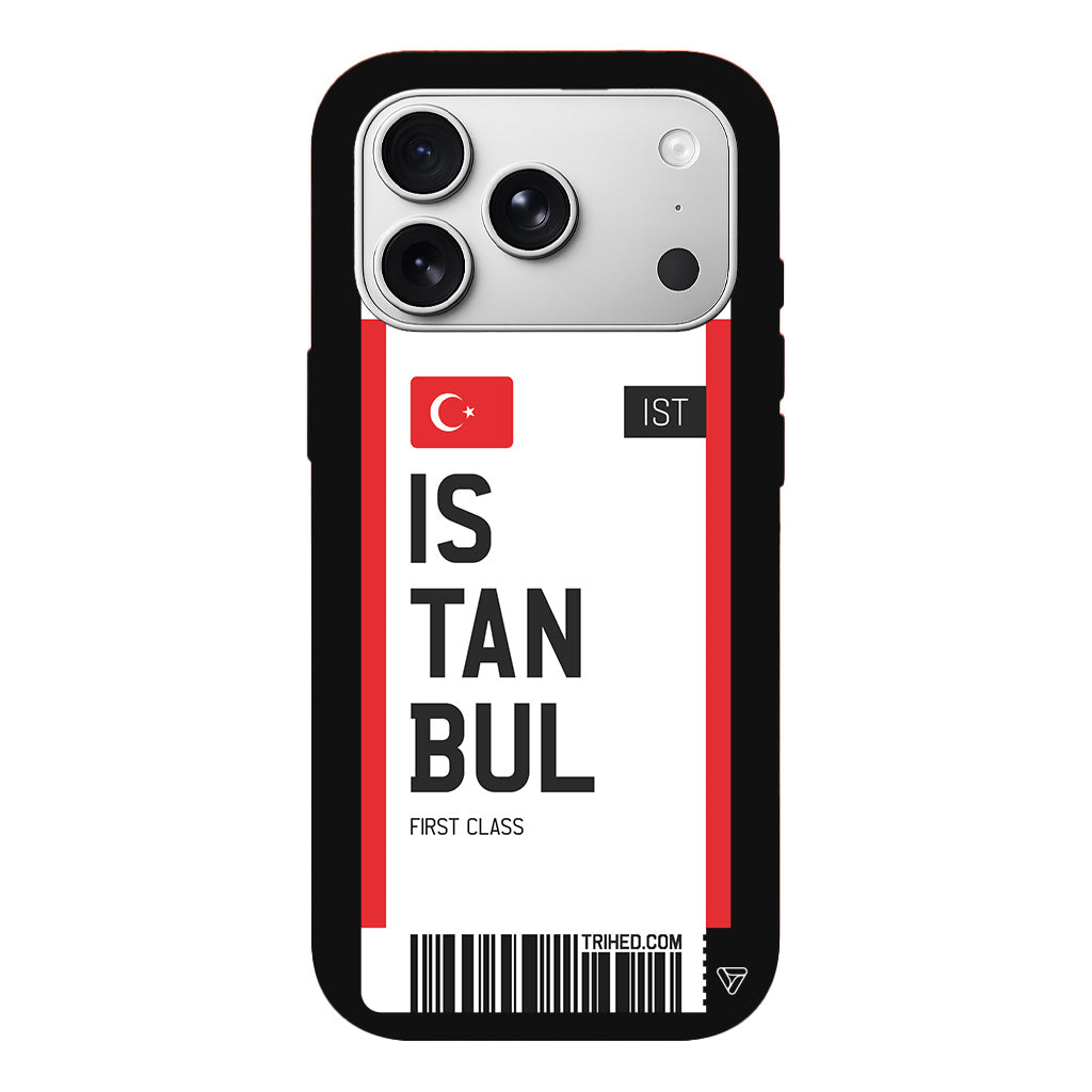İstanbul Bileti Lansman Model İçi Kadife Silikon Telefon Kılıfı