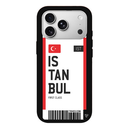 İstanbul Bileti Lansman Model İçi Kadife Silikon Telefon Kılıfı