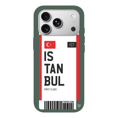 İstanbul Bileti Lansman Model İçi Kadife Silikon Telefon Kılıfı