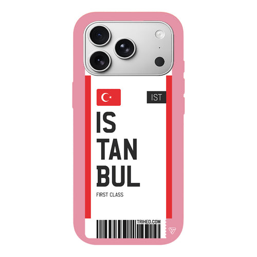 İstanbul Bileti Lansman Model İçi Kadife Silikon Telefon Kılıfı