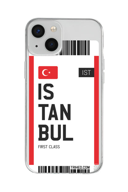 İstanbul Bileti Lansman Model İçi Kadife Silikon Telefon Kılıfı – Plus Serisine Özel