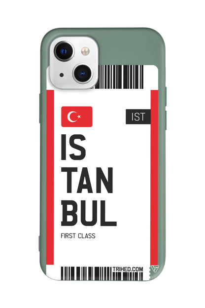 İstanbul Bileti Lansman Model İçi Kadife Silikon Telefon Kılıfı – Plus Serisine Özel