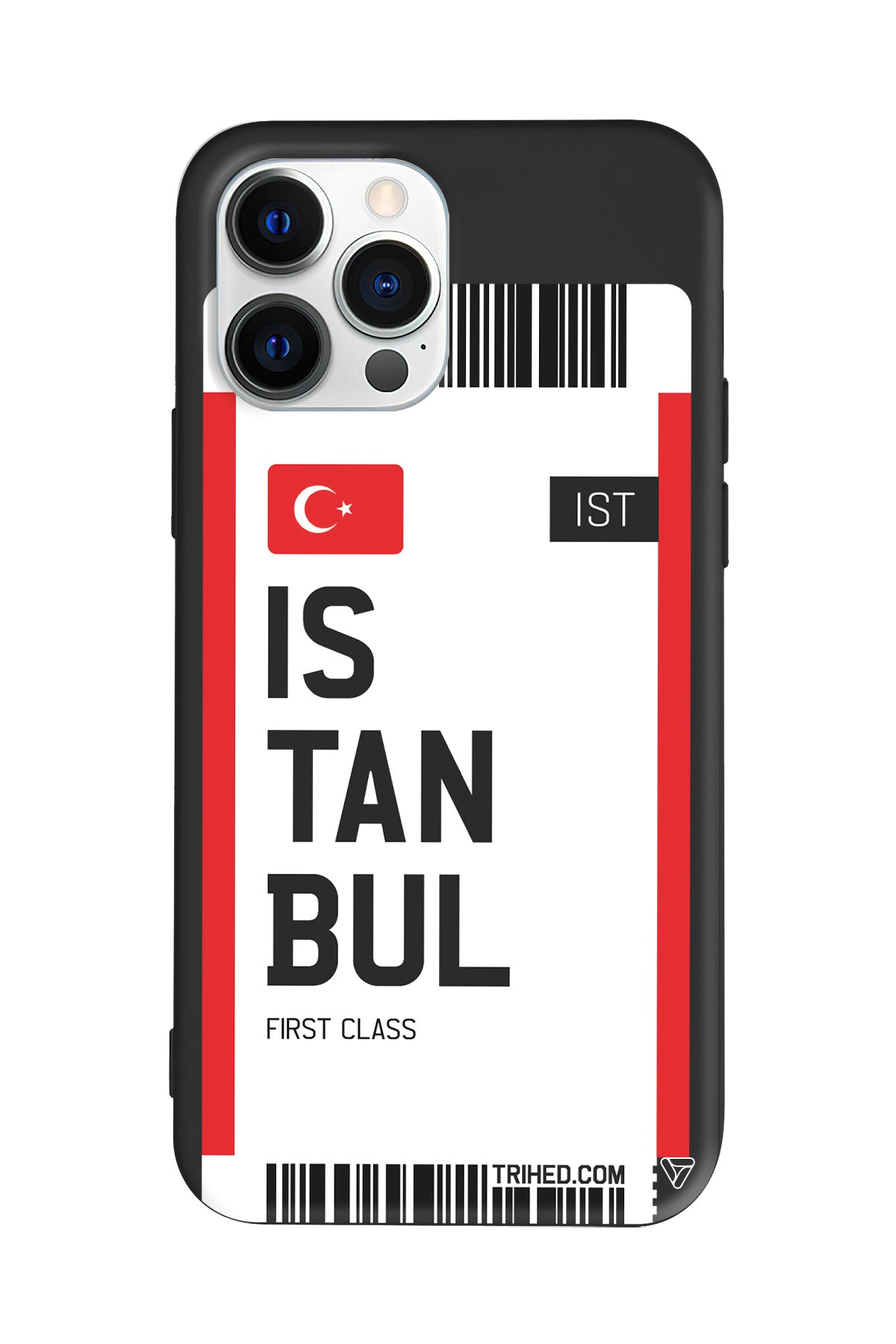 İstanbul Bileti Lansman Model İçi Kadife Silikon Telefon Kılıfı