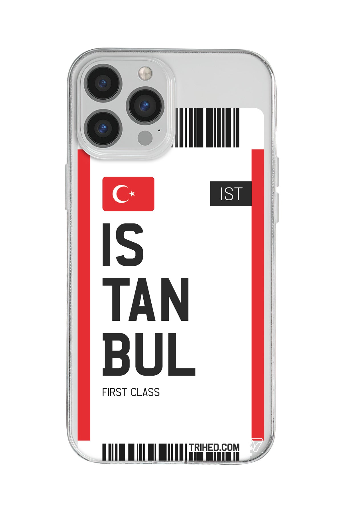 İstanbul Bileti Lansman Model İçi Kadife Silikon Telefon Kılıfı