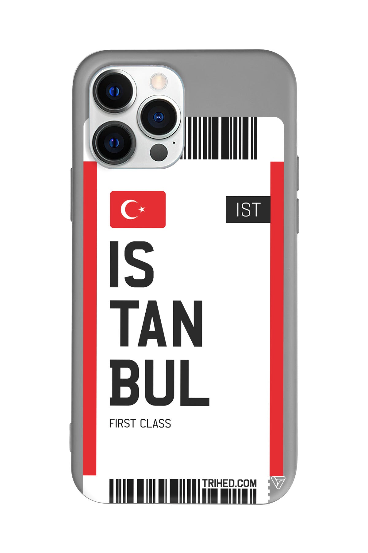 İstanbul Bileti Lansman Model İçi Kadife Silikon Telefon Kılıfı