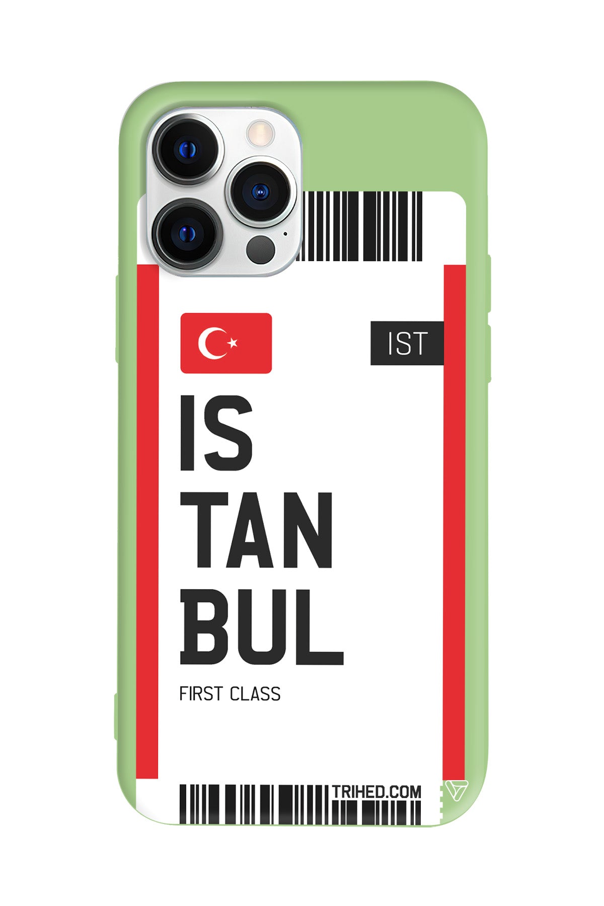 İstanbul Bileti Lansman Model İçi Kadife Silikon Telefon Kılıfı