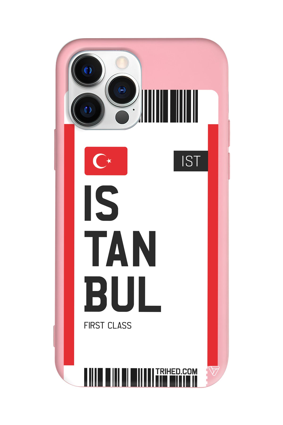 İstanbul Bileti Lansman Model İçi Kadife Silikon Telefon Kılıfı