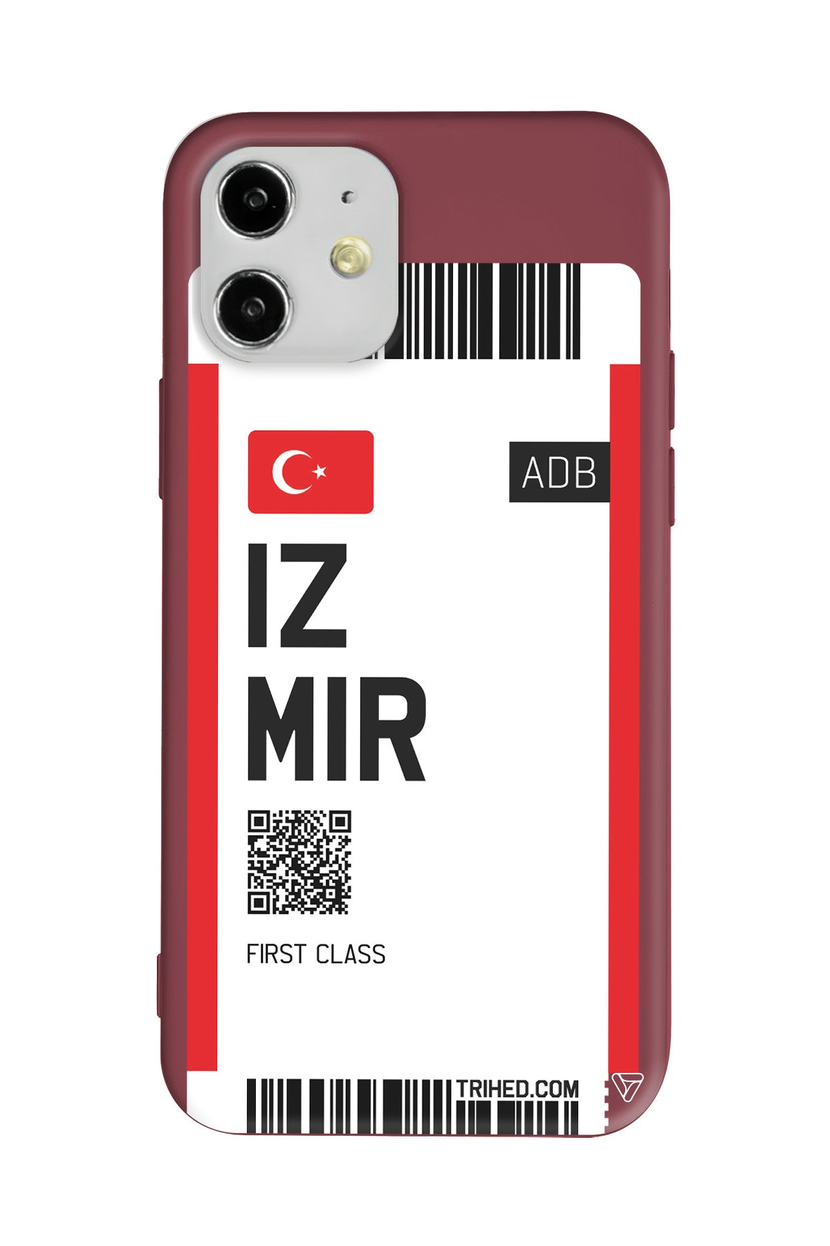 İzmir Bileti Lansman Model İçi Kadife Silikon Telefon Kılıfı