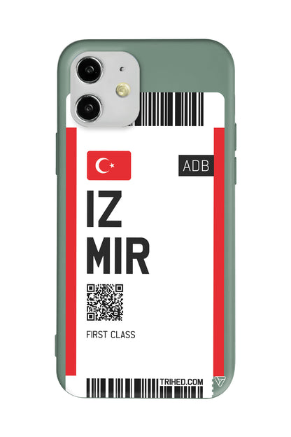 İzmir Bileti Lansman Model İçi Kadife Silikon Telefon Kılıfı