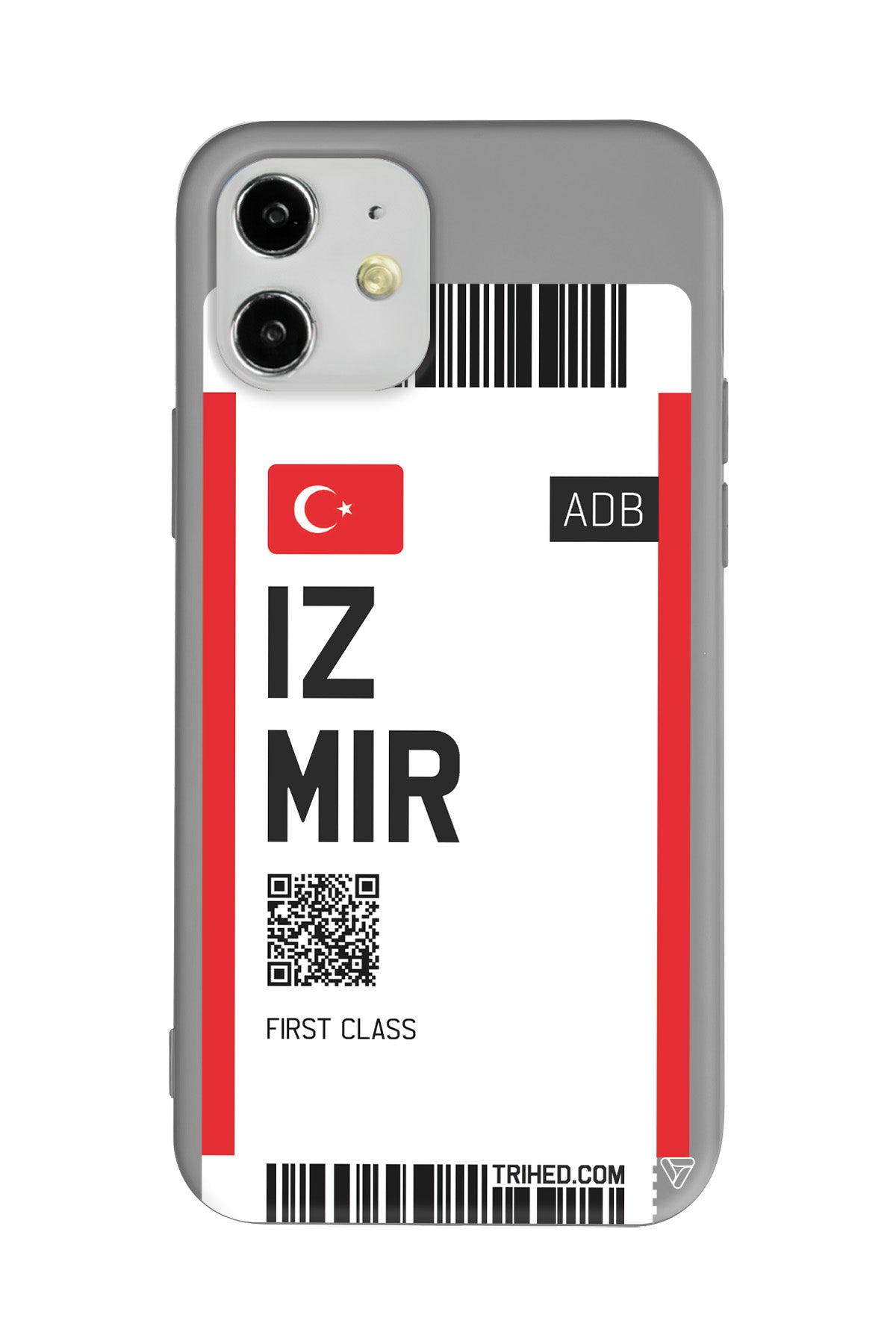 İzmir Bileti Lansman Model İçi Kadife Silikon Telefon Kılıfı