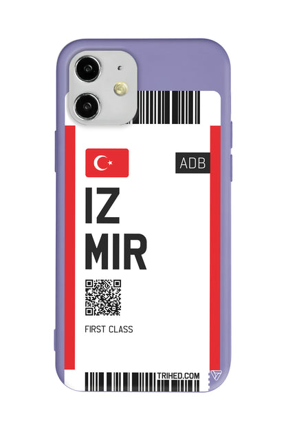 İzmir Bileti Lansman Model İçi Kadife Silikon Telefon Kılıfı