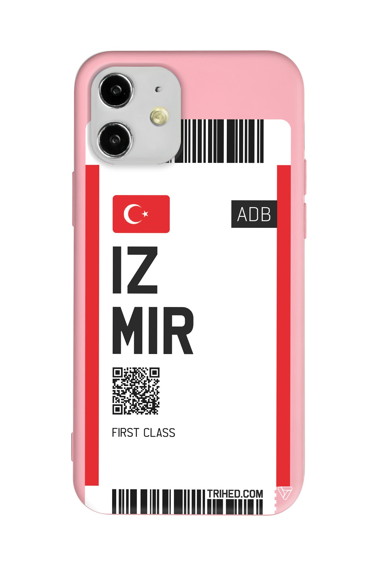 İzmir Bileti Lansman Model İçi Kadife Silikon Telefon Kılıfı