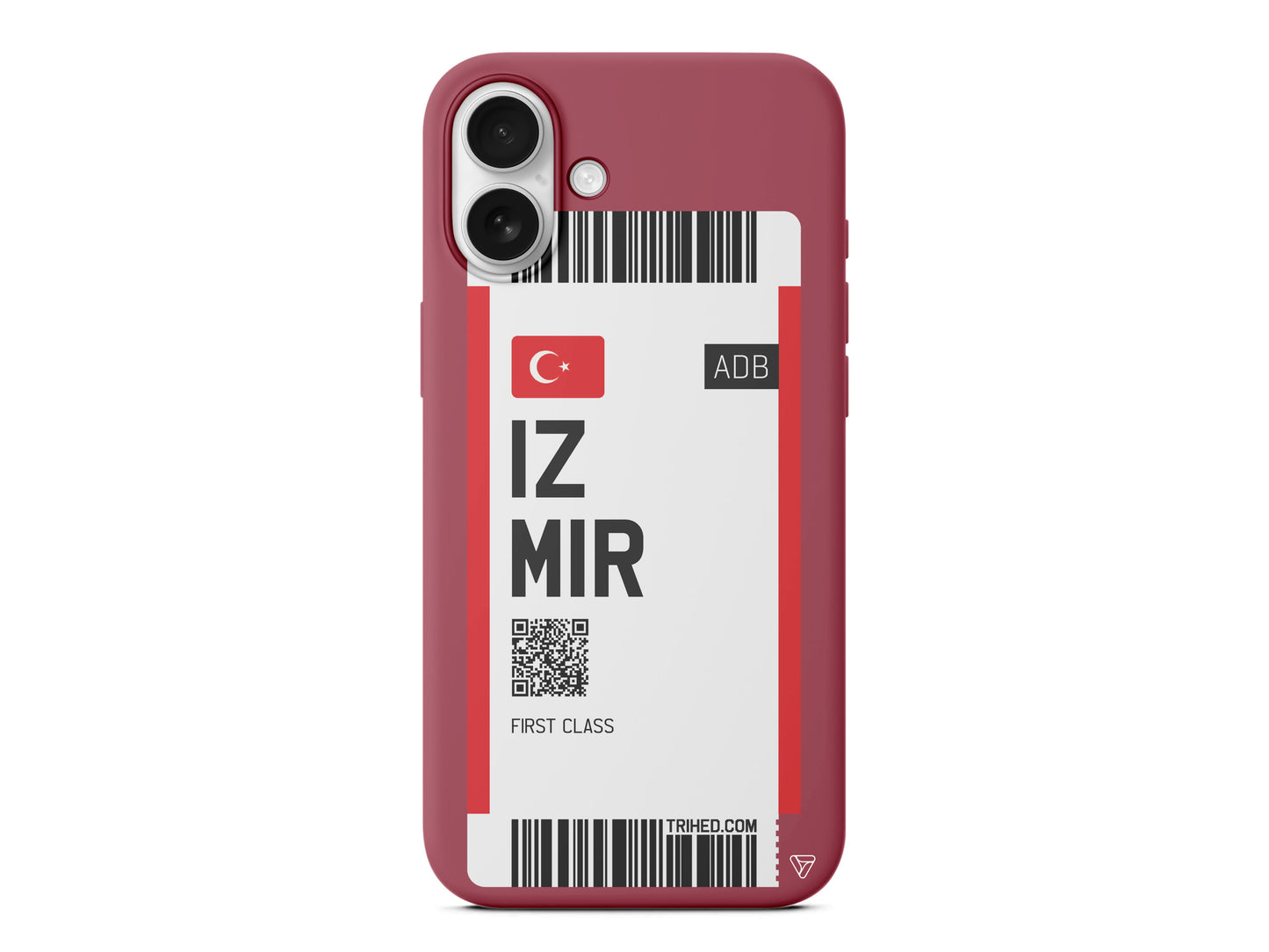 İzmir Bileti Lansman Model İçi Kadife Silikon Telefon Kılıfı