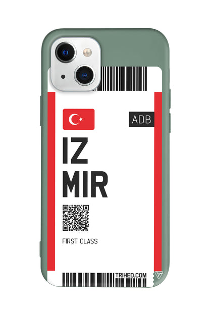 İzmir Bileti Lansman Model İçi Kadife Silikon Telefon Kılıfı