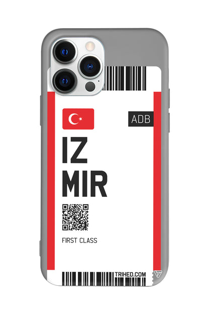 İzmir Bileti Lansman Model İçi Kadife Silikon Telefon Kılıfı