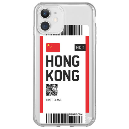 Hong Kong Bileti Lansman Model İçi Kadife Silikon Telefon Kılıfı