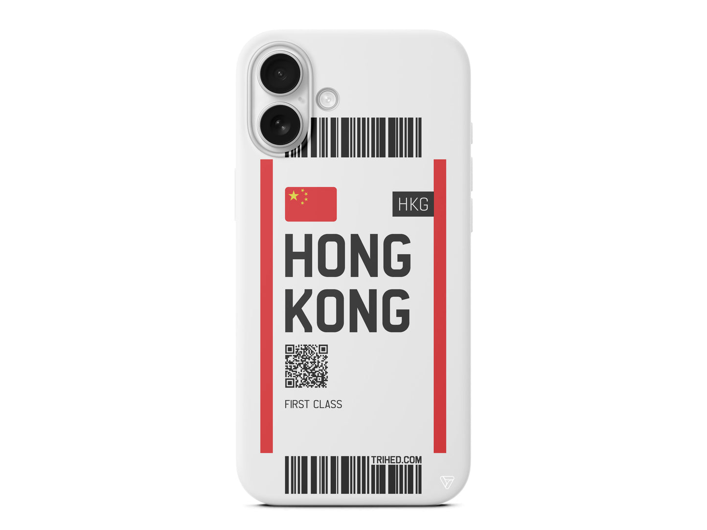 Hong Kong Bileti Lansman Model İçi Kadife Silikon Telefon Kılıfı