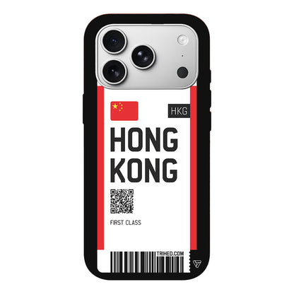 Hong Kong Bileti Lansman Model İçi Kadife Silikon Telefon Kılıfı