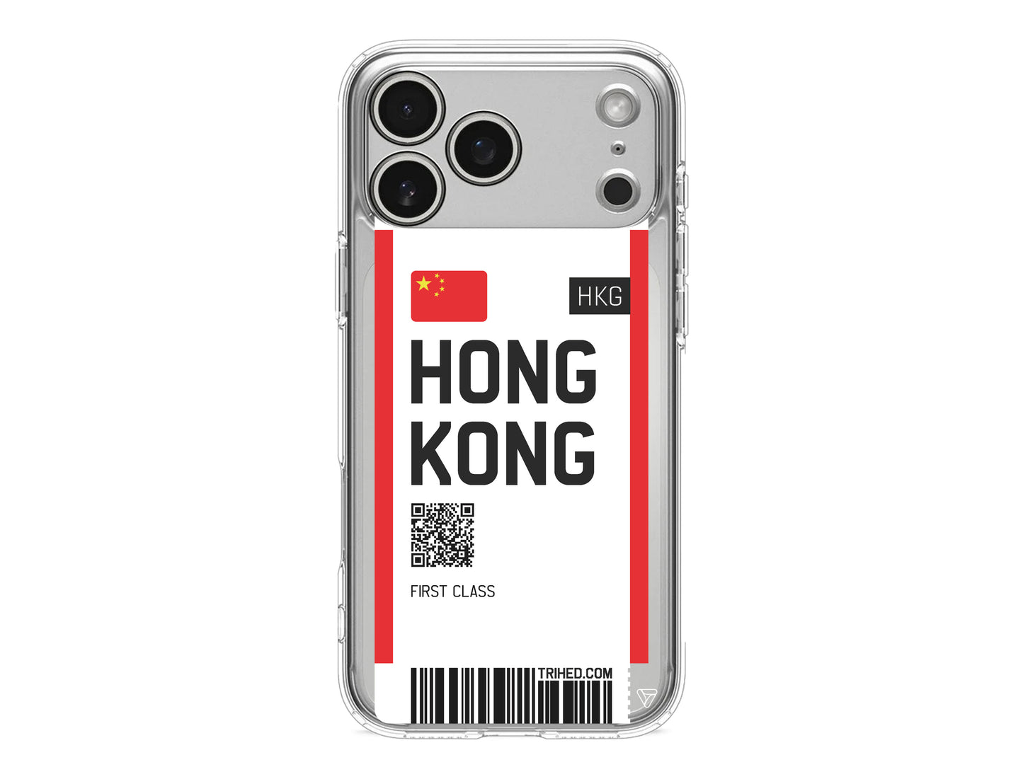 Hong Kong Bileti Lansman Model İçi Kadife Silikon Telefon Kılıfı