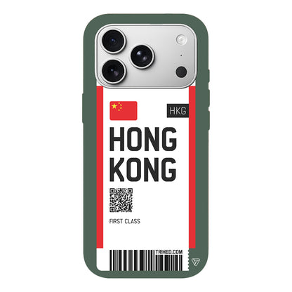 Hong Kong Bileti Lansman Model İçi Kadife Silikon Telefon Kılıfı