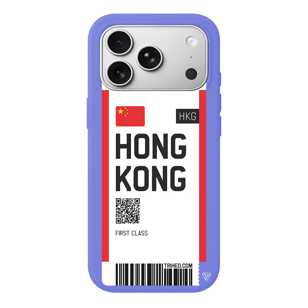 Hong Kong Bileti Lansman Model İçi Kadife Silikon Telefon Kılıfı