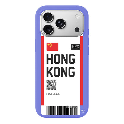 Hong Kong Bileti Lansman Model İçi Kadife Silikon Telefon Kılıfı