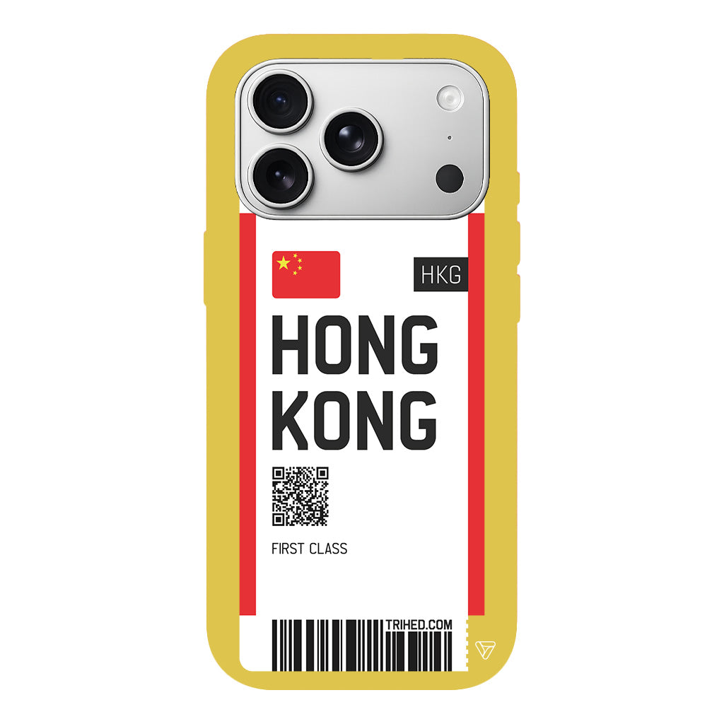 Hong Kong Bileti Lansman Model İçi Kadife Silikon Telefon Kılıfı