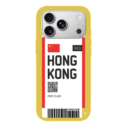 Hong Kong Bileti Lansman Model İçi Kadife Silikon Telefon Kılıfı