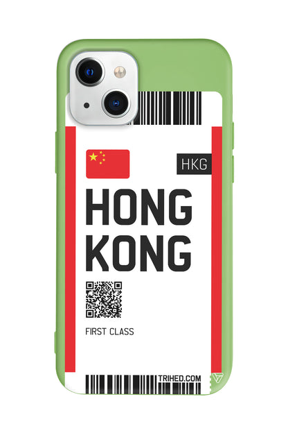 Hong Kong Bileti Lansman Model İçi Kadife Silikon Telefon Kılıfı – Plus Serisine Özel