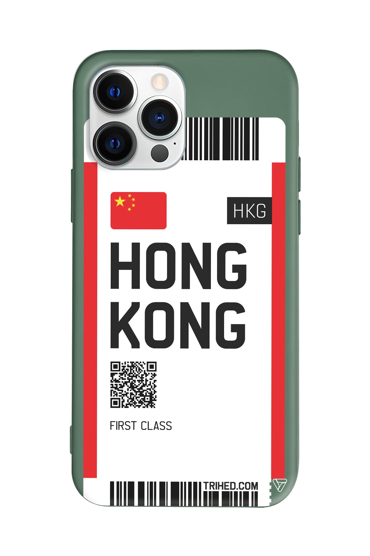 Hong Kong Bileti Lansman Model İçi Kadife Silikon Telefon Kılıfı