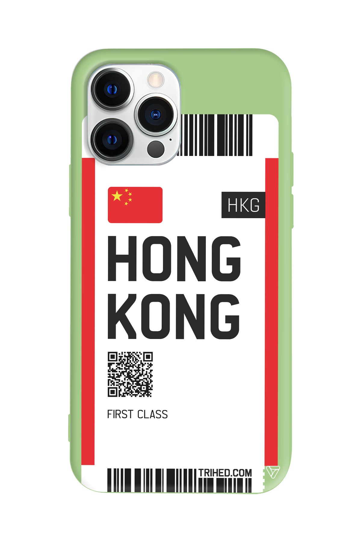 Hong Kong Bileti Lansman Model İçi Kadife Silikon Telefon Kılıfı