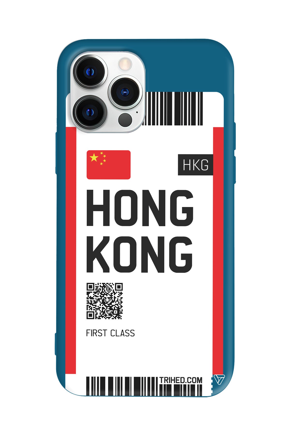 Hong Kong Bileti Lansman Model İçi Kadife Silikon Telefon Kılıfı