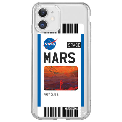 Mars Bileti Lansman Model İçi Kadife Silikon Telefon Kılıfı