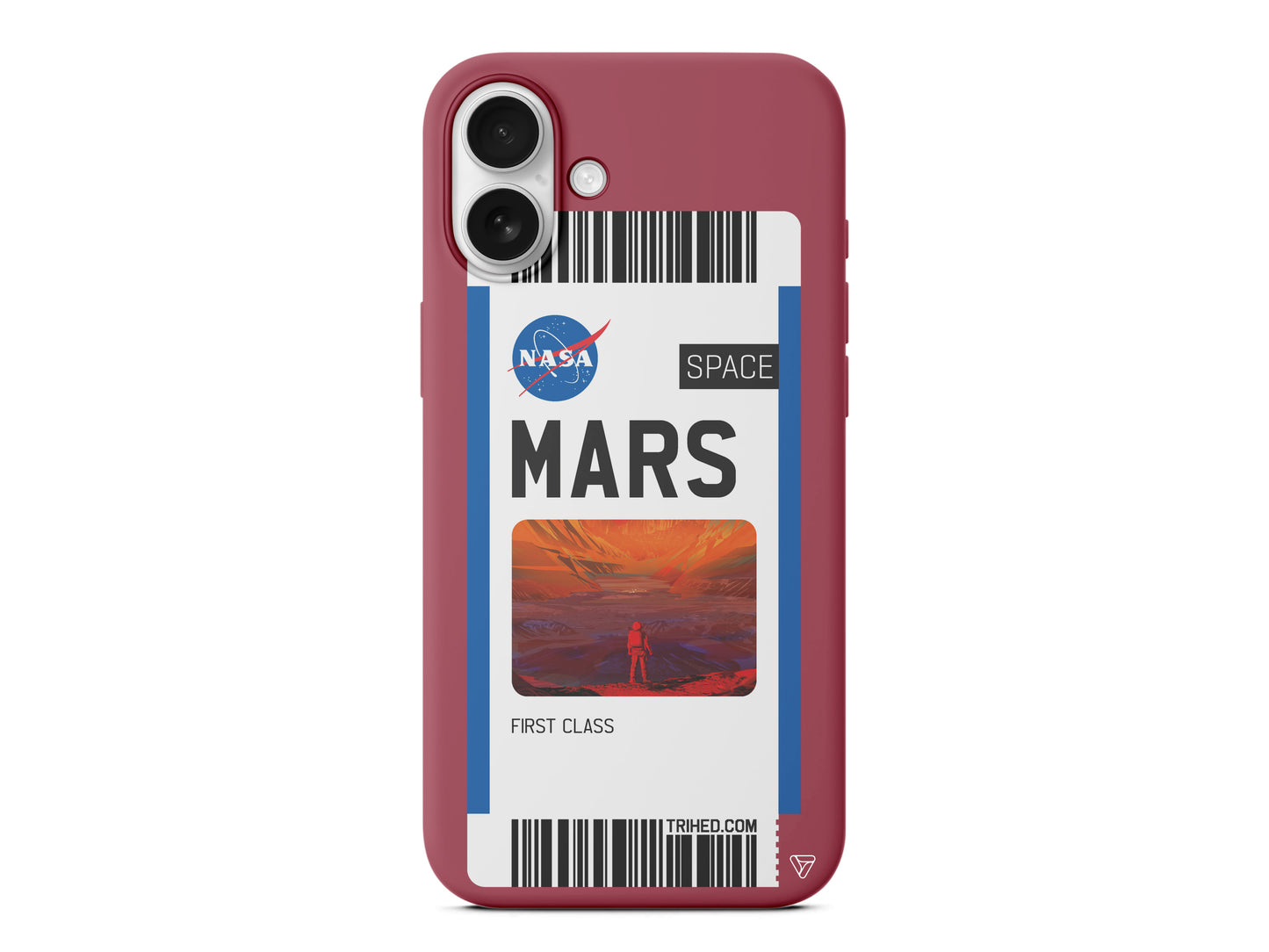 Mars Bileti Lansman Model İçi Kadife Silikon Telefon Kılıfı – Plus Serisine Özel