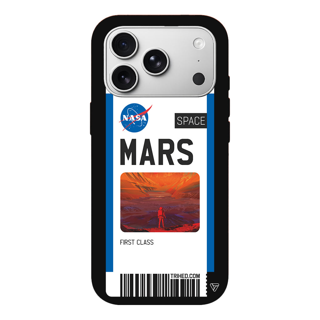 Mars Bileti Lansman Model İçi Kadife Silikon Telefon Kılıfı