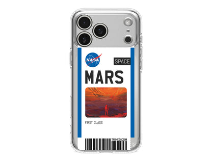 Mars Bileti Lansman Model İçi Kadife Silikon Telefon Kılıfı