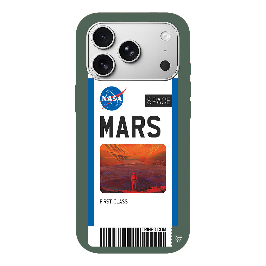 Mars Bileti Lansman Model İçi Kadife Silikon Telefon Kılıfı