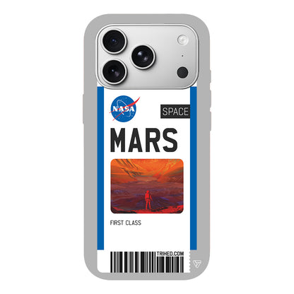 Mars Bileti Lansman Model İçi Kadife Silikon Telefon Kılıfı