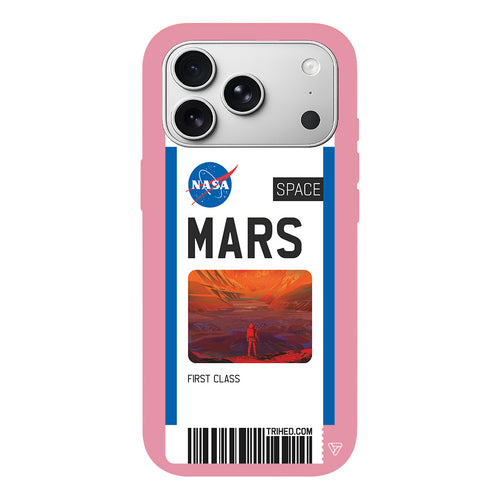 Mars Bileti Lansman Model İçi Kadife Silikon Telefon Kılıfı