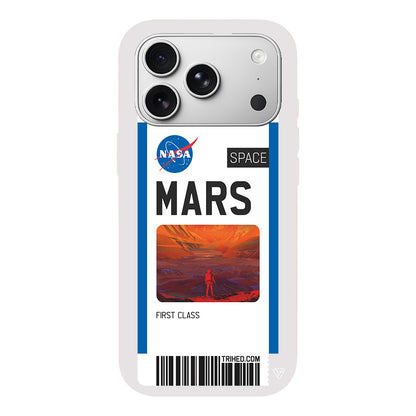 Mars Bileti Lansman Model İçi Kadife Silikon Telefon Kılıfı