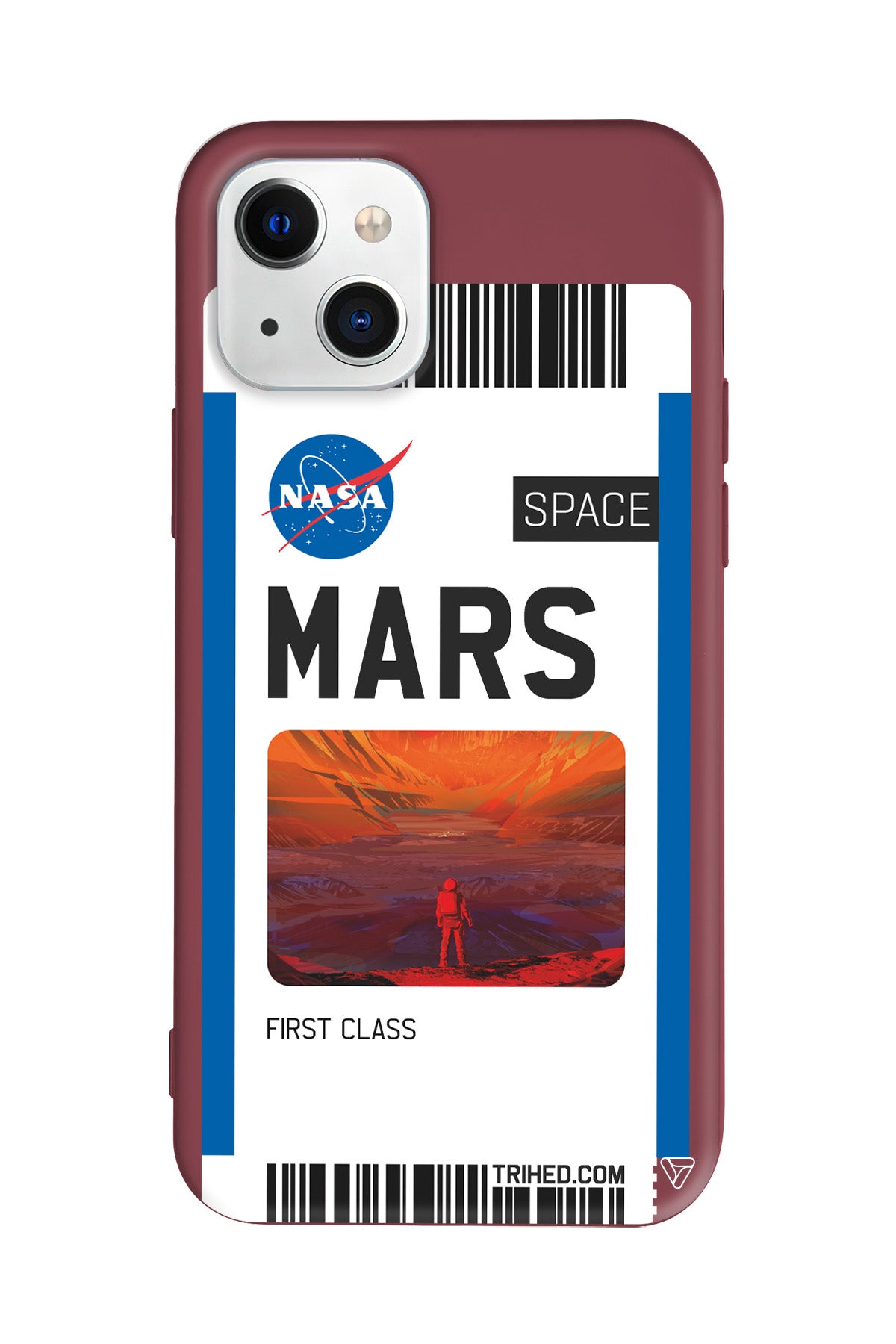 Mars Bileti Lansman Model İçi Kadife Silikon Telefon Kılıfı – Plus Serisine Özel