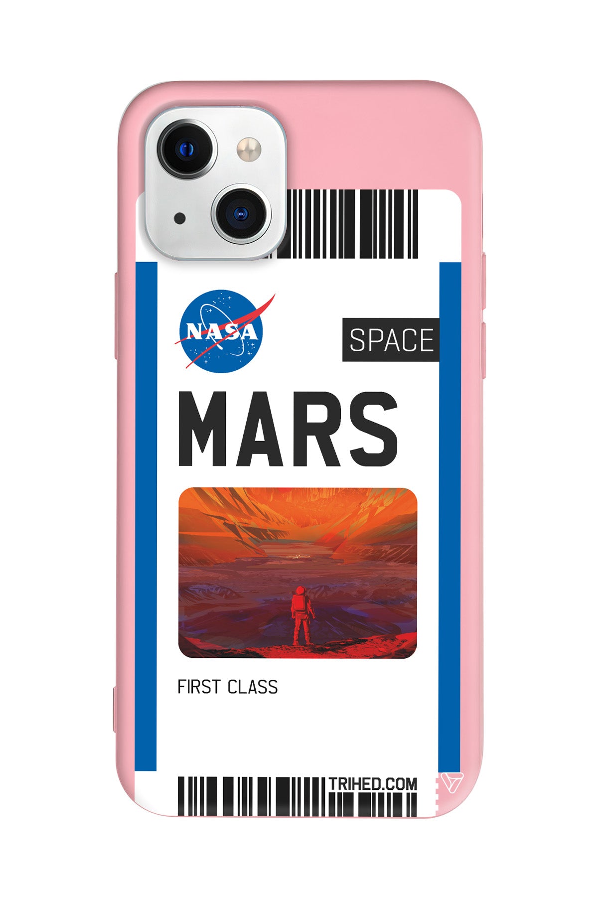 Mars Bileti Lansman Model İçi Kadife Silikon Telefon Kılıfı – Plus Serisine Özel